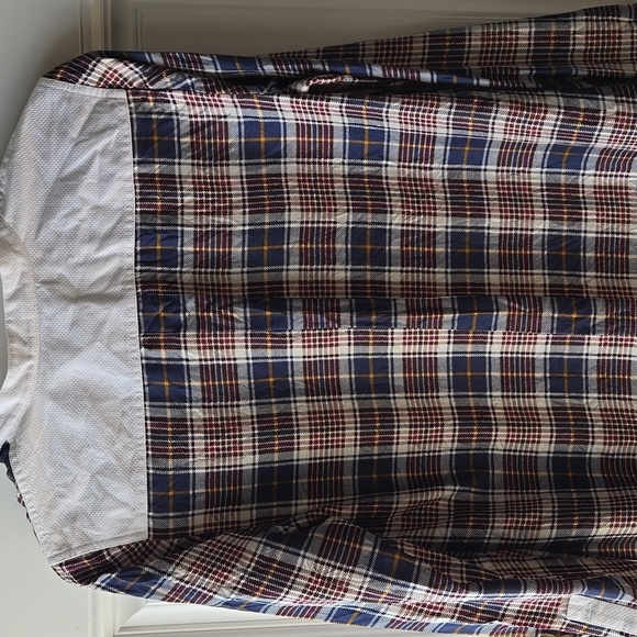 Tory Burch Cora Milano Tartan Plaid Silk Shirtdress - Picture 7 of 9